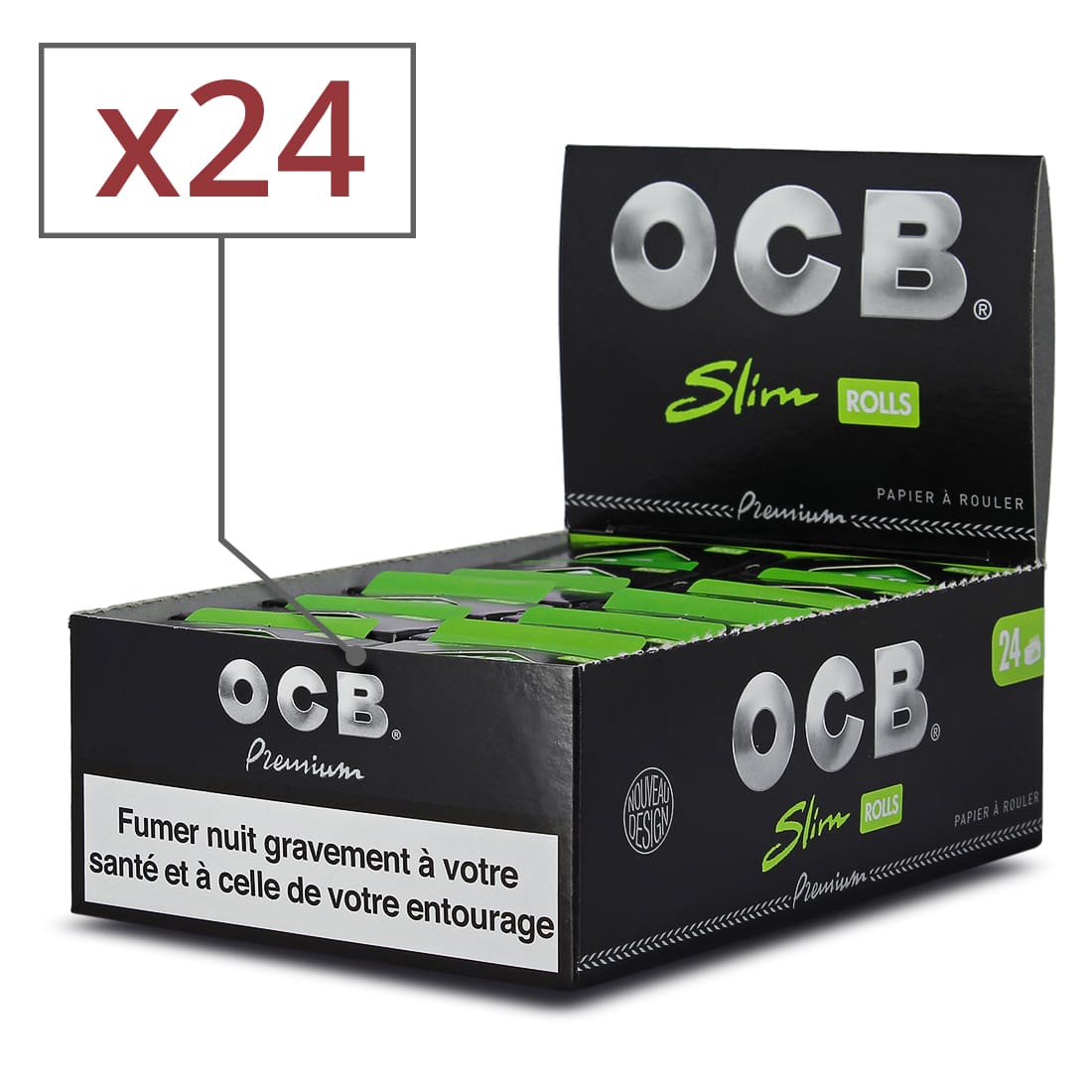 OCB Slim ROLLS Premium lots de 1 à 400 carnets de feuille à rouler grande taille 