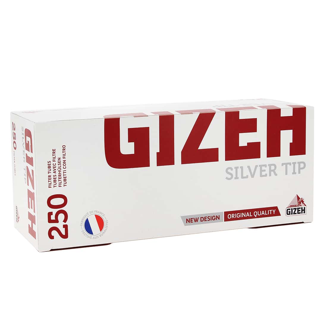 Photo de Boite de 250 tubes Gizeh Silver Tips avec filtre x 1