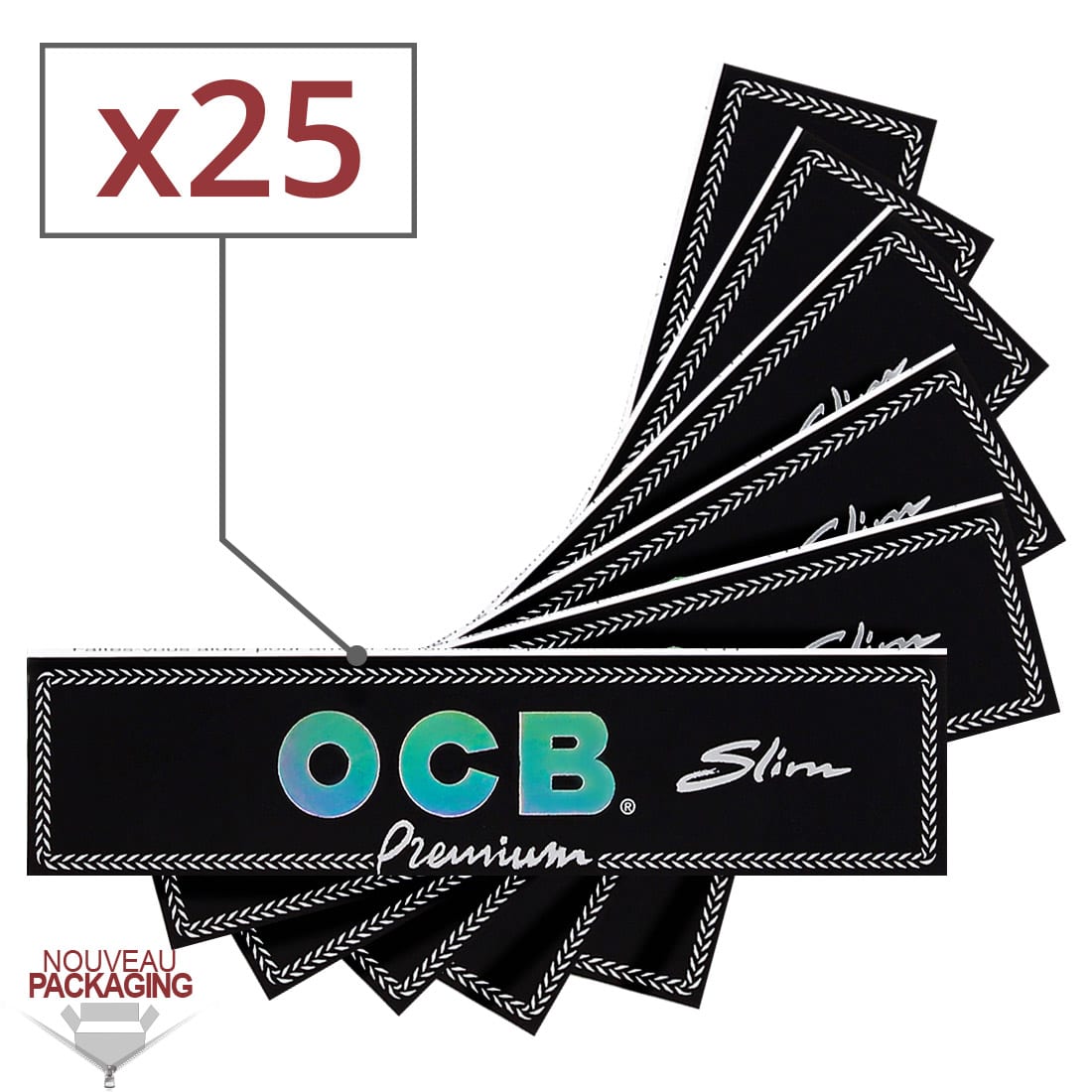 Papier à rouler OCB Slim Premium x 25 - 18,90€