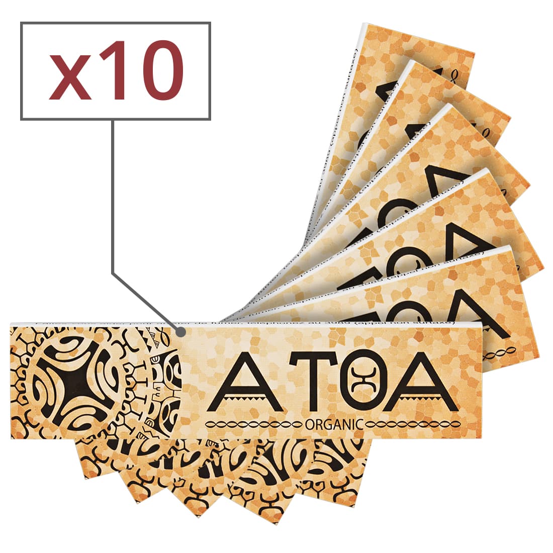 Papier à rouler ATOA Slim Organic  x 10