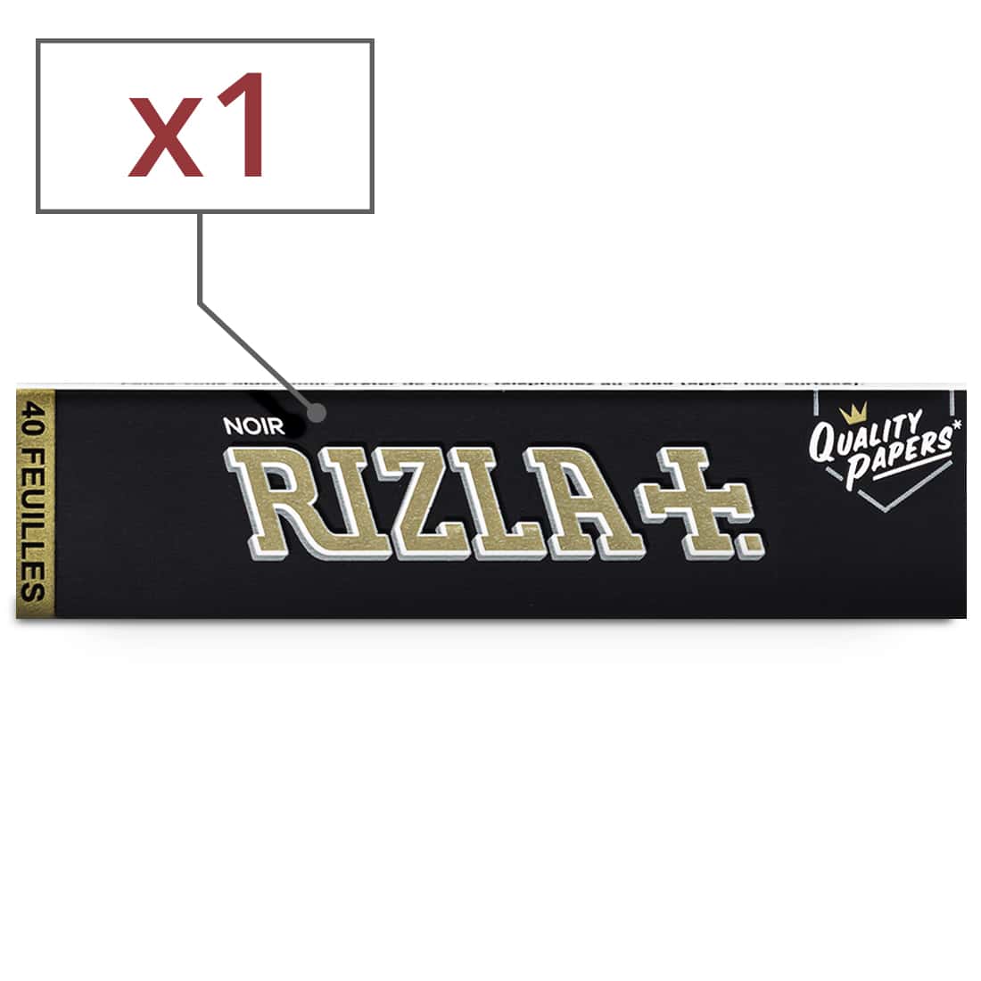 Black Rizla Papier à rouler Rizla Black Slim x1 - 0,85€