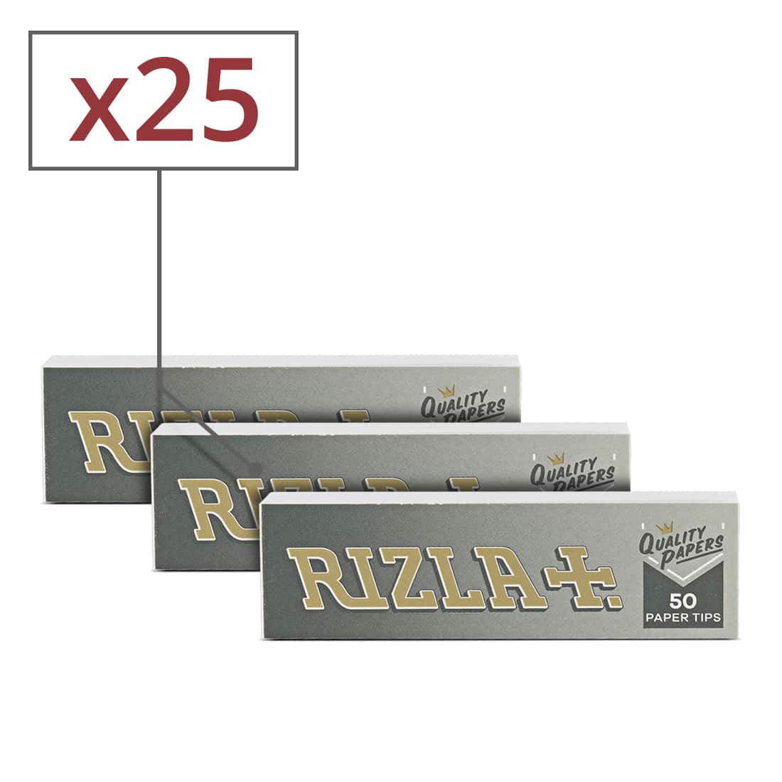 Filtres Carton Rizla + Perforés x 25