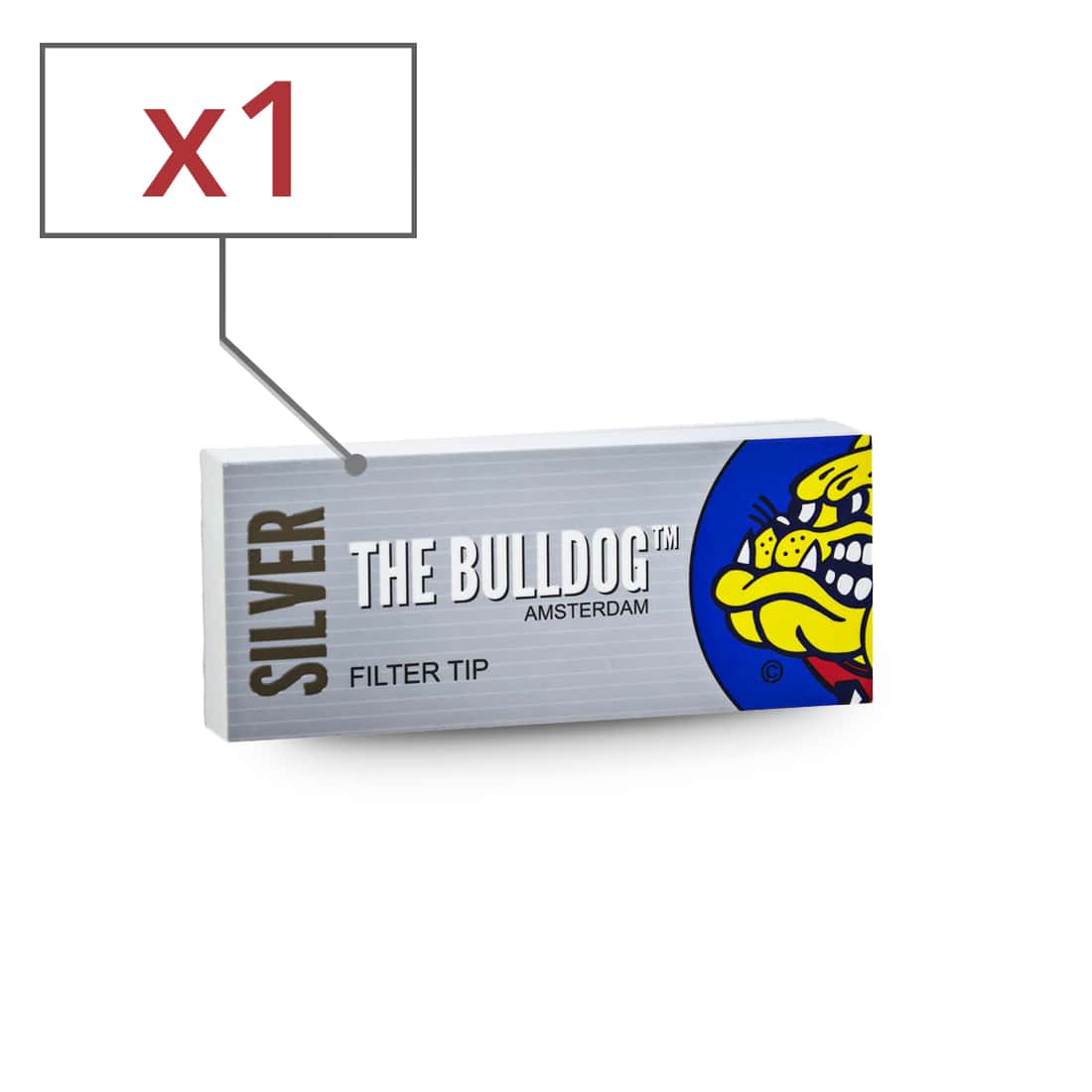 Photo de Filtres en carton The Bulldog perforés x 1
