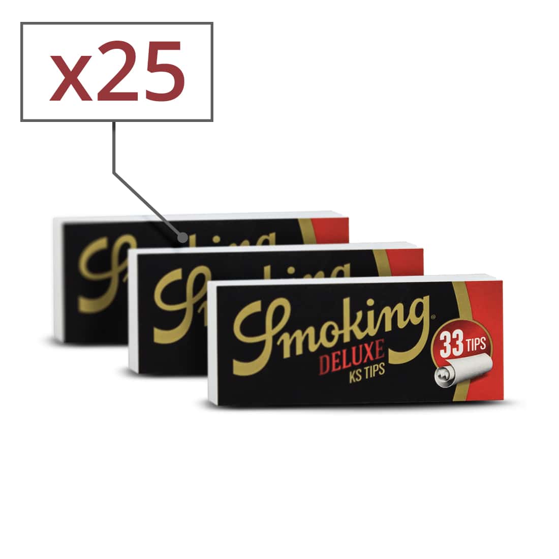 Photo de Filtres en carton Smoking Larges x 25