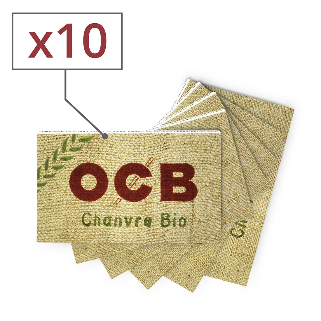 Photo de Papier à rouler OCB Chanvre Bio x 10