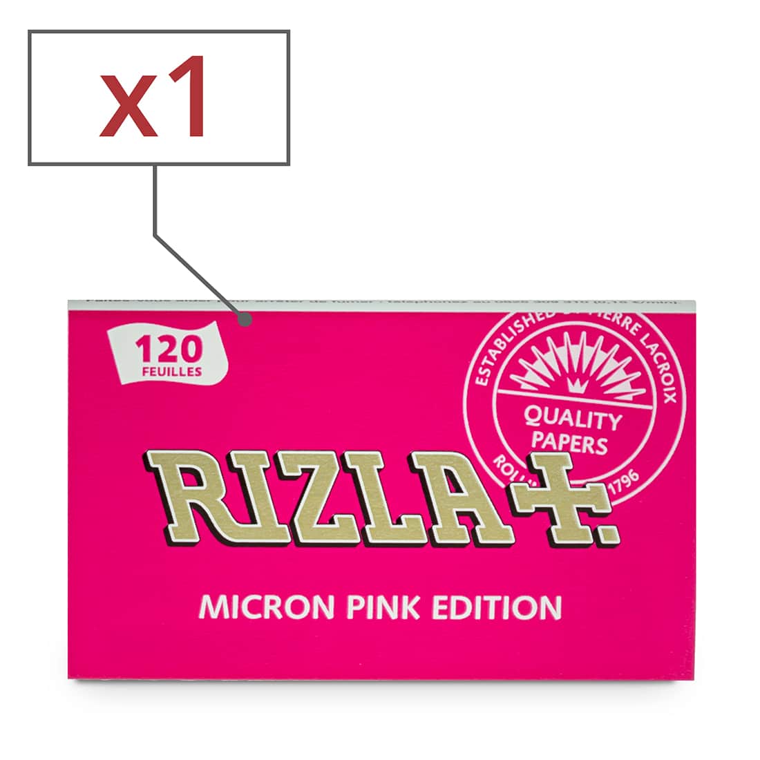 Feuille à Rouler Rizla Pink Slim x1