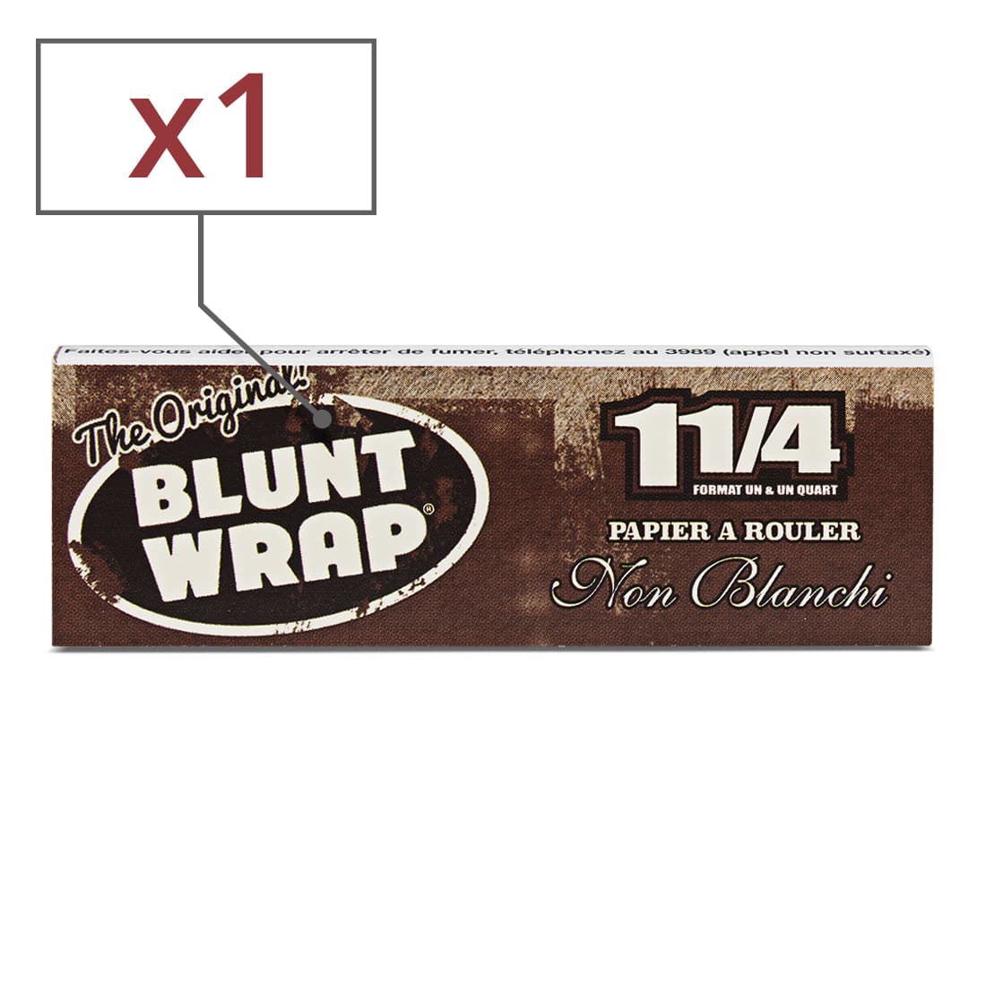 Papier à rouler Blunt Wrap Non-Blanchi 1.25 x1