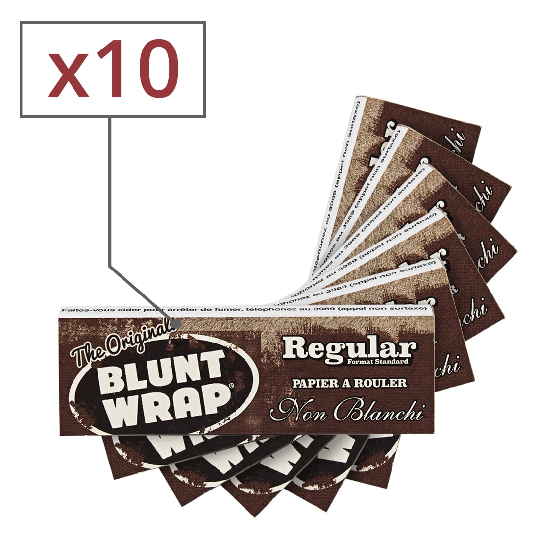 Photo de Papier à rouler Blunt Wrap Non-Blanchi Regular x10