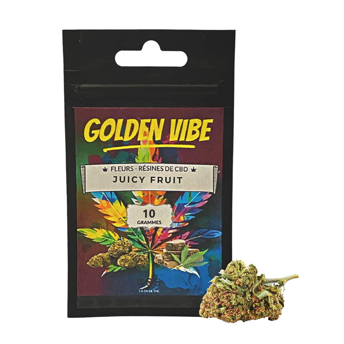 Fleur de CBD Golden Vibe Juicy Fruity 10g