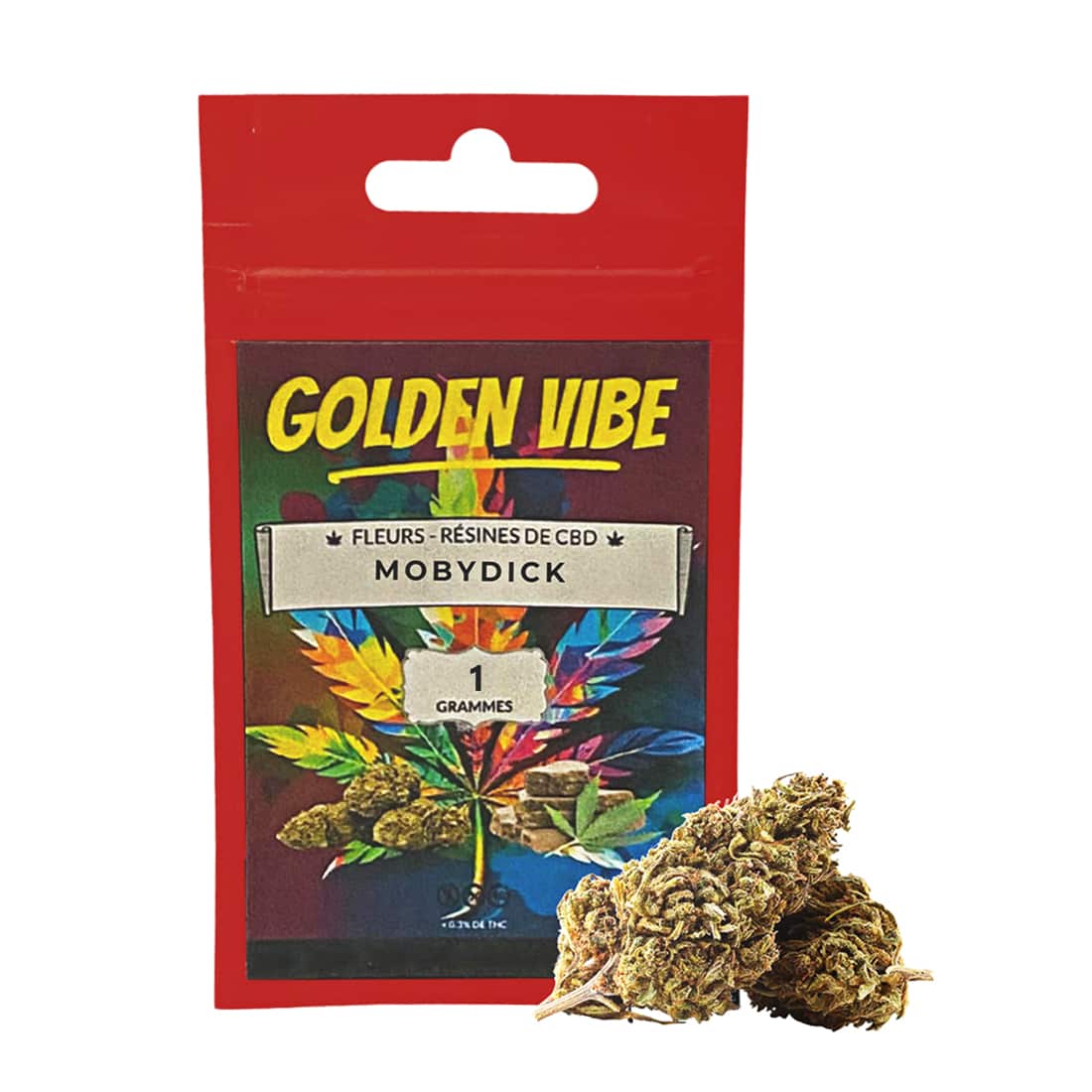 Fleur de CBD Golden Vibe Mobydick 1g