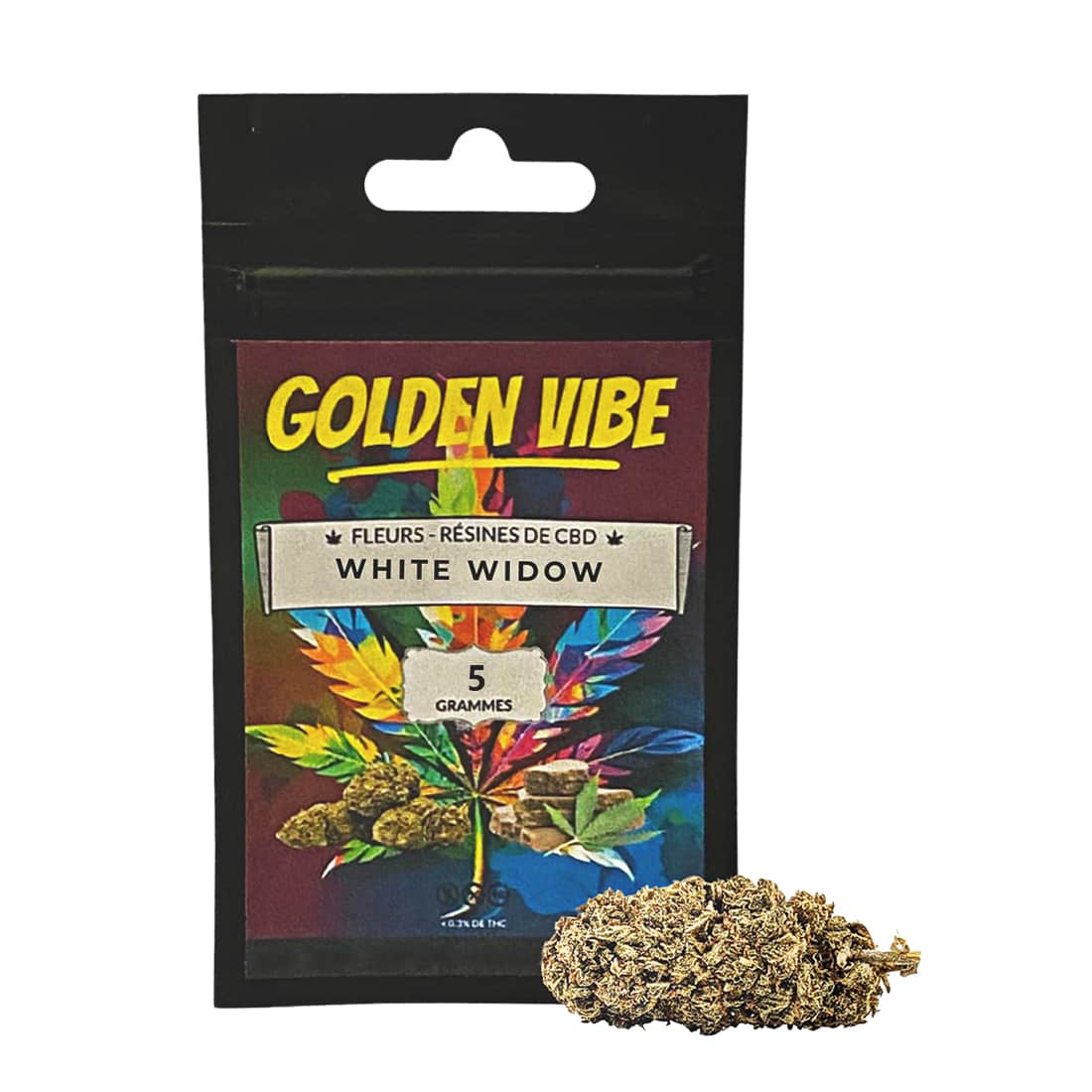 Fleur de CBD Golden Vibe White Widow 5g