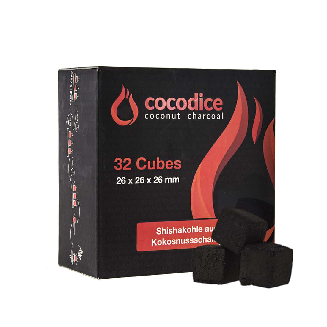 Photo de Charbon à chicha Cocodice 32 cubes