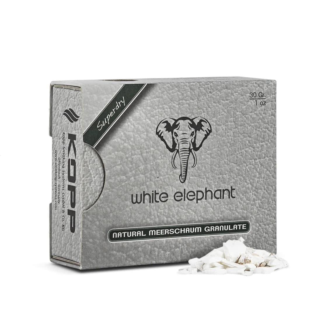 Photo de Filtres White Elephant Meerschaum Naturels en Granulés