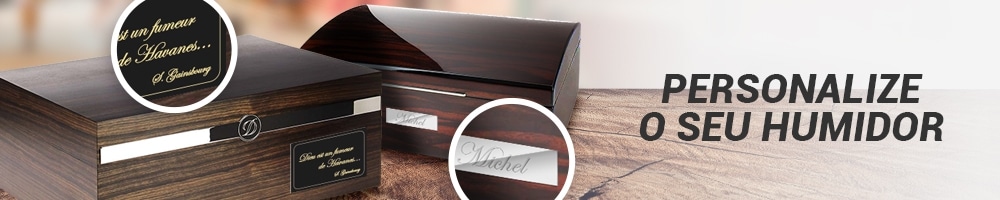 Personalize o seu humidor para charutos