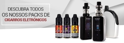 Pack de caixas de e-cigarros