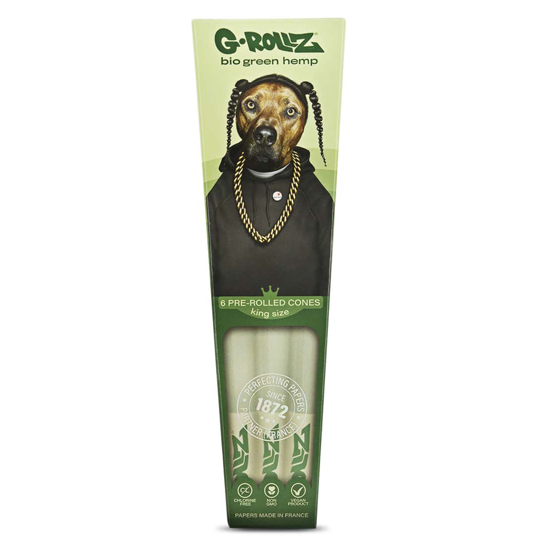 Photo #3 de Pack de 24 Boites Cones G-Rollz King Size Animals x 6