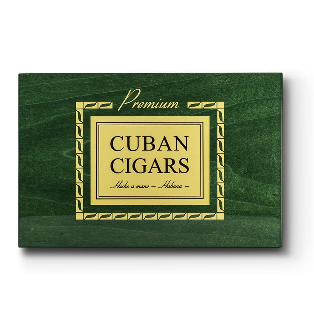 Photo #2 de Cave à cigares Arcadia Cigare Cubain Verte et Dorée