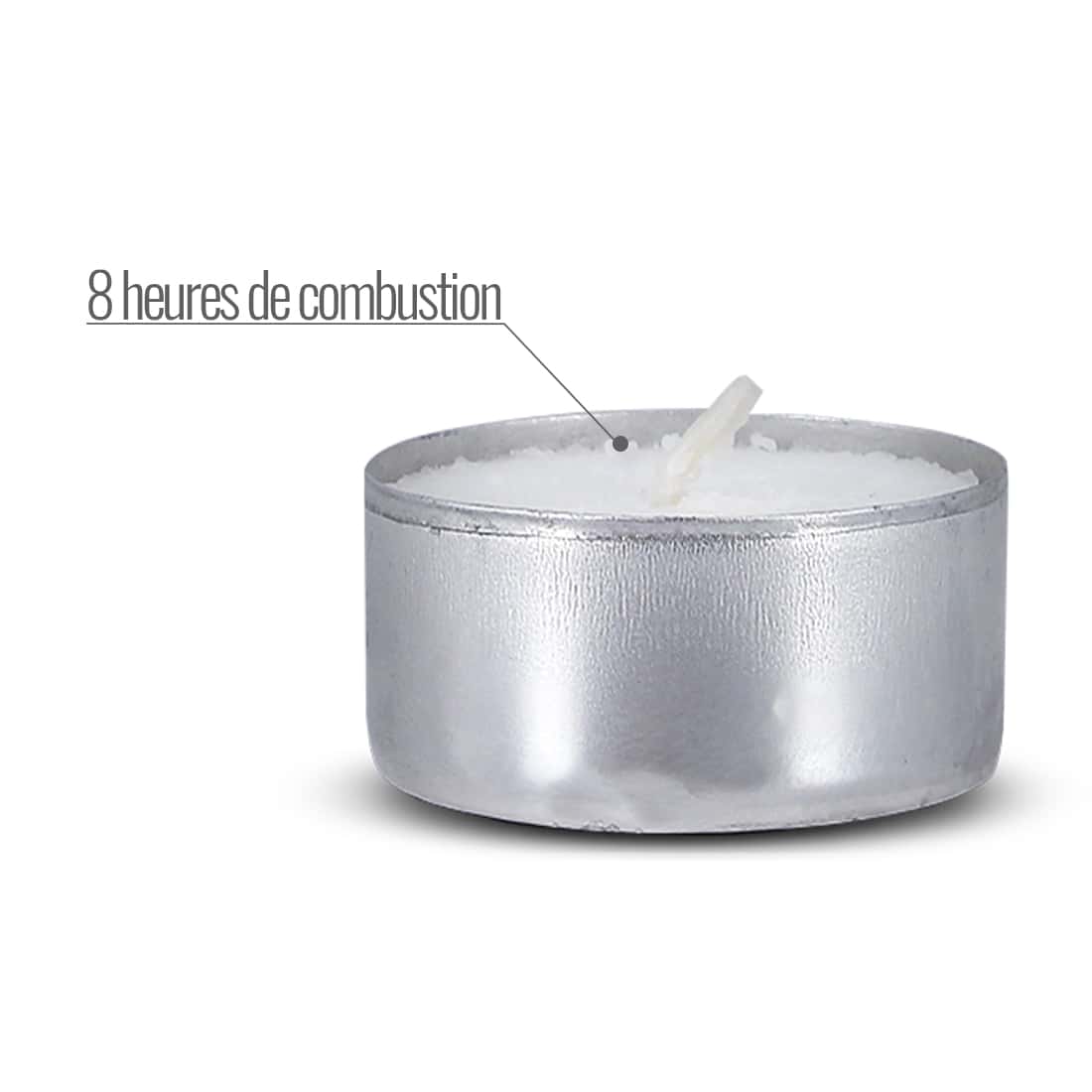 24 Bougies Chauffe-plat Anti-tabac - Neutralisent Les Odeurs, Brûlent Environ 4 Heures (blanc, 3,6 X 1,4 Cm)