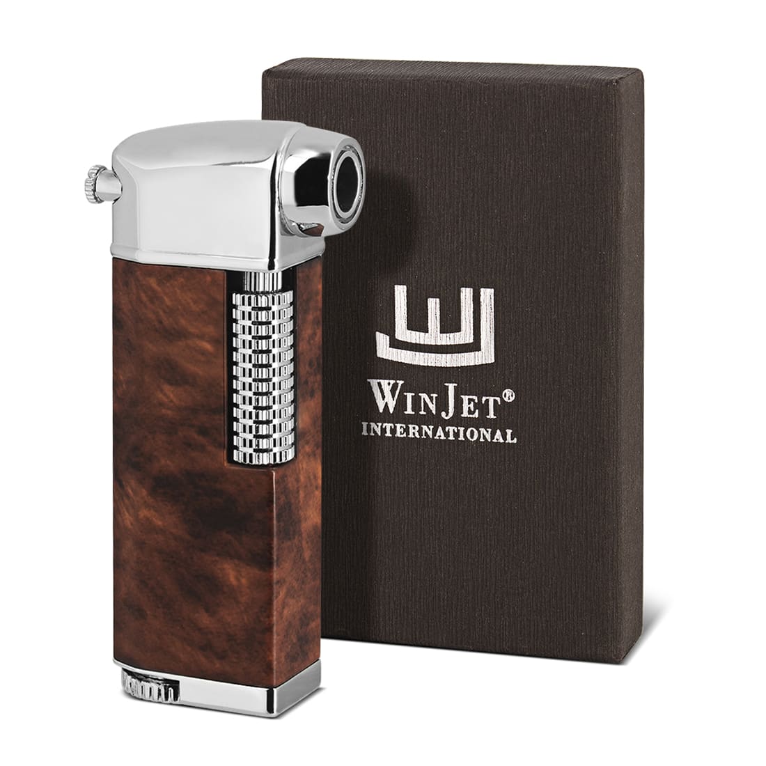 GERMANUS Jetflame Briquet classique avec flamme plate, argent foncé277