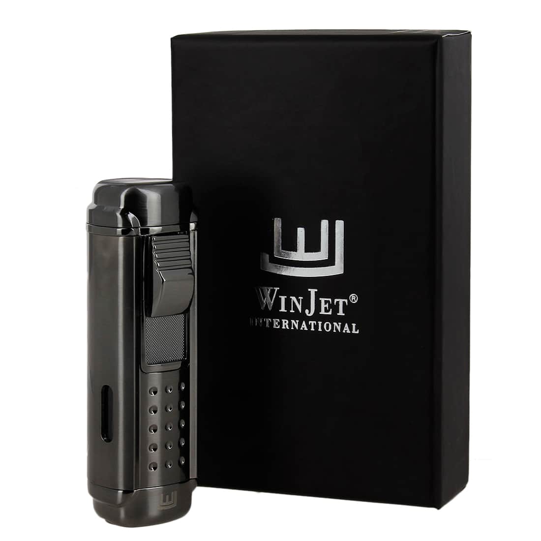 Briquet à Cigares 4 Jets VVAY Avec Coupe-cigares Intégré – Design Métal Premium