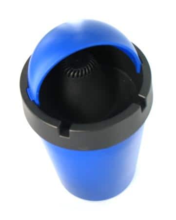 Cendrier luminescent anti-fumée et anti-odeur, bleu