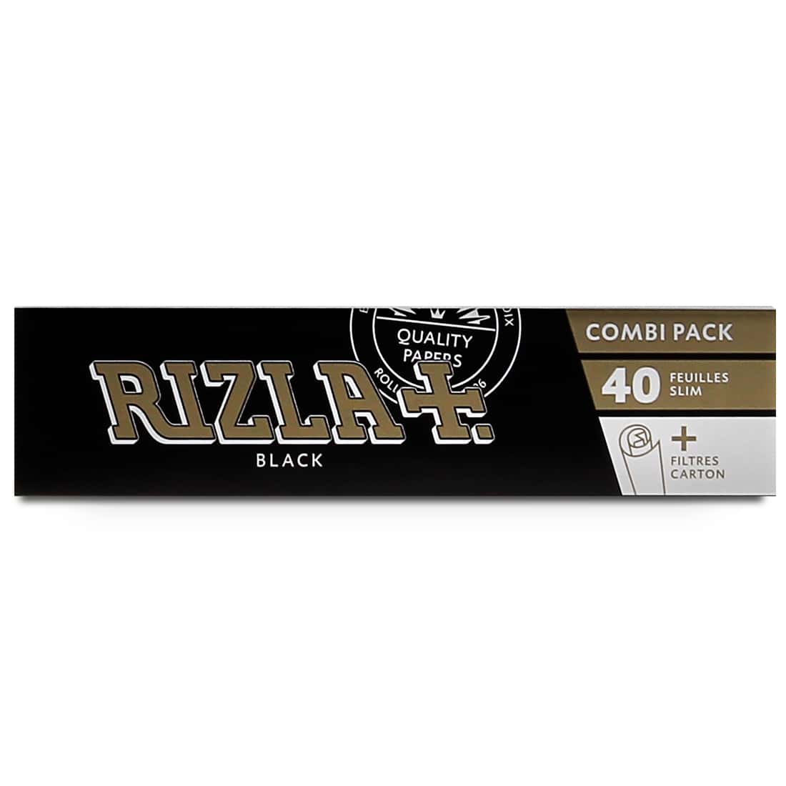 Photo #2 de Papier à rouler Rizla + Black Slim et Tips x24