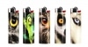 5 briquets Bic maxi � pierre Animals Eyes