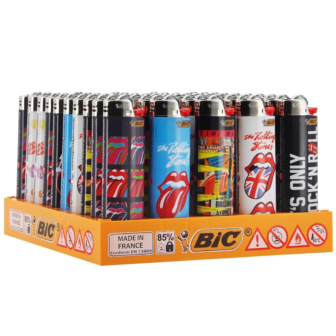 50 briquets Bic maxi à pierre The Rolling Stones 64,50€