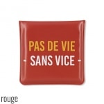 Cendrier de poche Souple Phrase Humoristique Rouge
