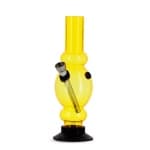 Bang Acrylique Mini Ovale Droit Jaune