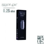 R�sistance SilverCig e-Bot 0.25 Ω pack de 5