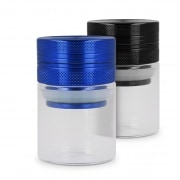 Grinder Zorr en mtal et Pot en Verre