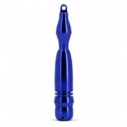 Pipe sche Mtal avec tour de cou ou porte cl Bleue