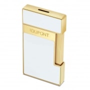 Briquet S.T. Dupont Slimmy Blanc et Dor�