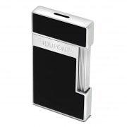 Briquet S.T. Dupont Slimmy Noir et Chrome