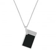 Collier Briquet S.T. Dupont Chrome et Noir