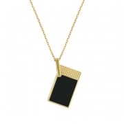 Collier Briquet S.T. Dupont Dor et Noir