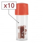 Lot de 10 boites de Pierres  briquet S.T. Dupont Rouges 651