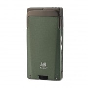 Briquet Cigare double flamme et accessoires Vert