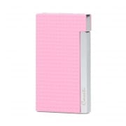 Briquet Cigare Caseti Rose Textur� et Chrome