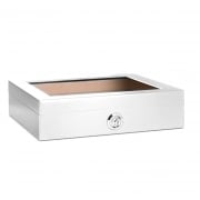 Boite � cigare Blanche vitr�e