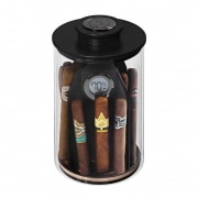 Jarre  cigares Cylindrique en Verre Noire