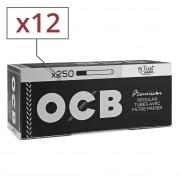 Boite de 250 tubes � cigarette OCB Just Paper avec filtre x 12