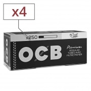 Boite de 250 tubes � cigarette OCB Just Paper avec filtre x4