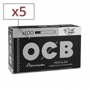 Boite de 100 tubes � cigarette OCB Just Paper avec filtre x5