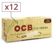 Boite de 250 tubes  cigarette OCB Eco Tube x 12