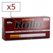 Boite de 200 tubes Rollo Red Ultra Slim x 5