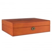 Boite de rangement Rolling Supreme en bois Orange taille L