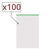 Lot de 100 sachets Zip 40 x 60 mm Liser Vert