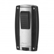 Briquet Tempte Turismo Double Flamme Gris Mat